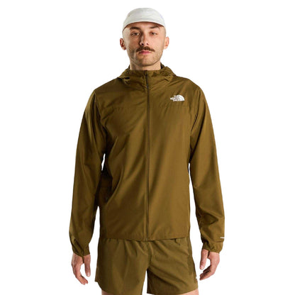 Nut Brown - Side - The North Face Mens Windproof Packaway Hooded Jacket