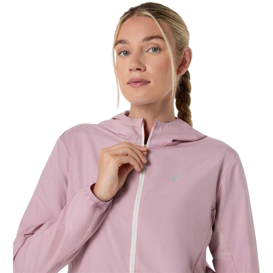Blue - Front - Asics Womens-Ladies Tailored Running Hooded Jacket