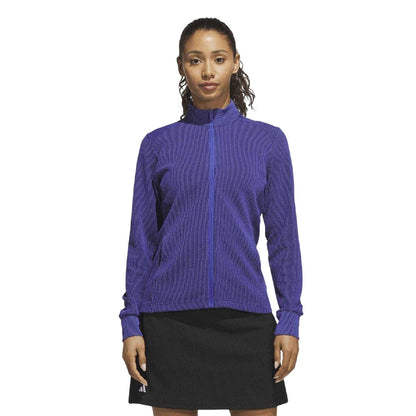 Indigo - Lifestyle - Adidas Womens-Ladies Textured Jacket