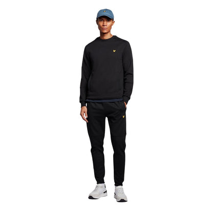 Black - Pack Shot - Lyle & Scott Mens Brand Crew Neck Sweatshirt