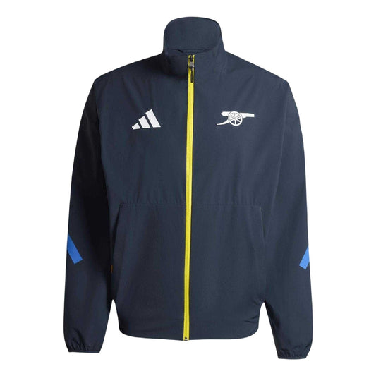 Night Navy - Front - Adidas Mens Anthem Arsenal FC Lightweight Track Jacket
