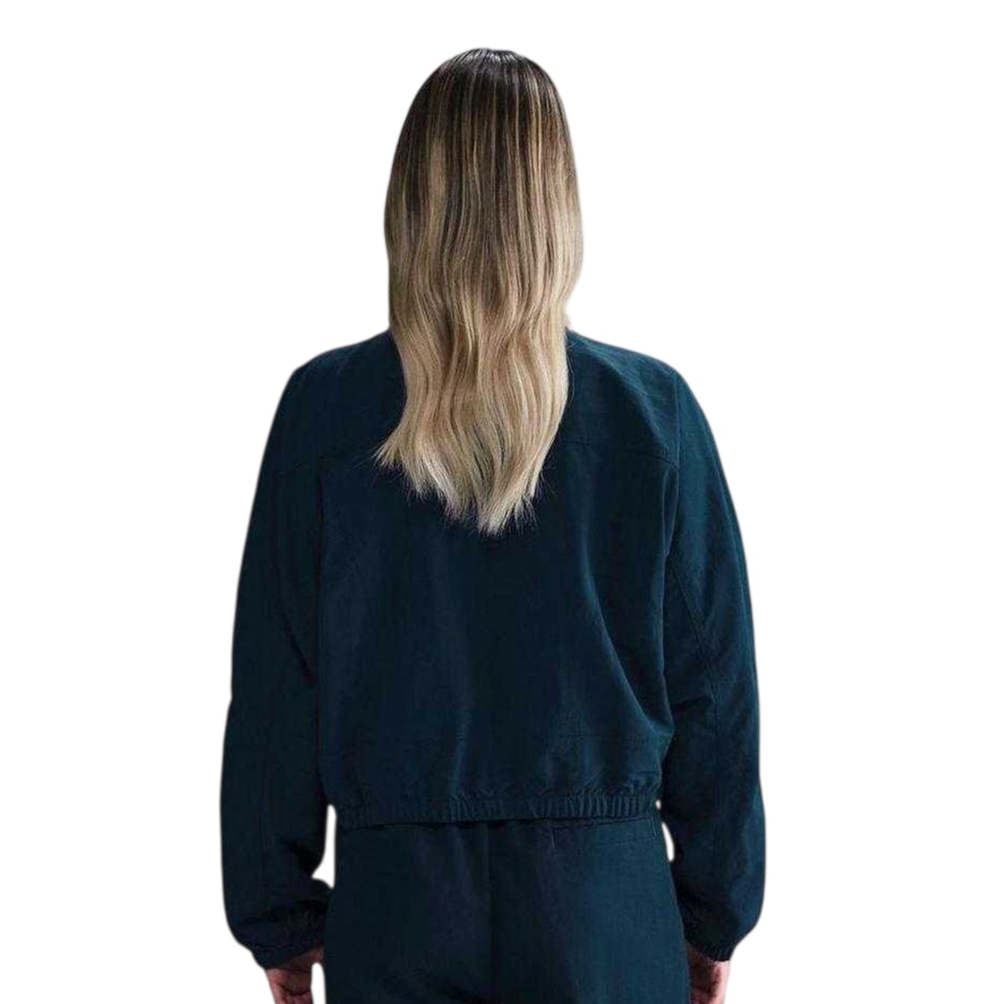 Navy-White - Back - Nike Womens-Ladies Everything Side Pocket Jacket