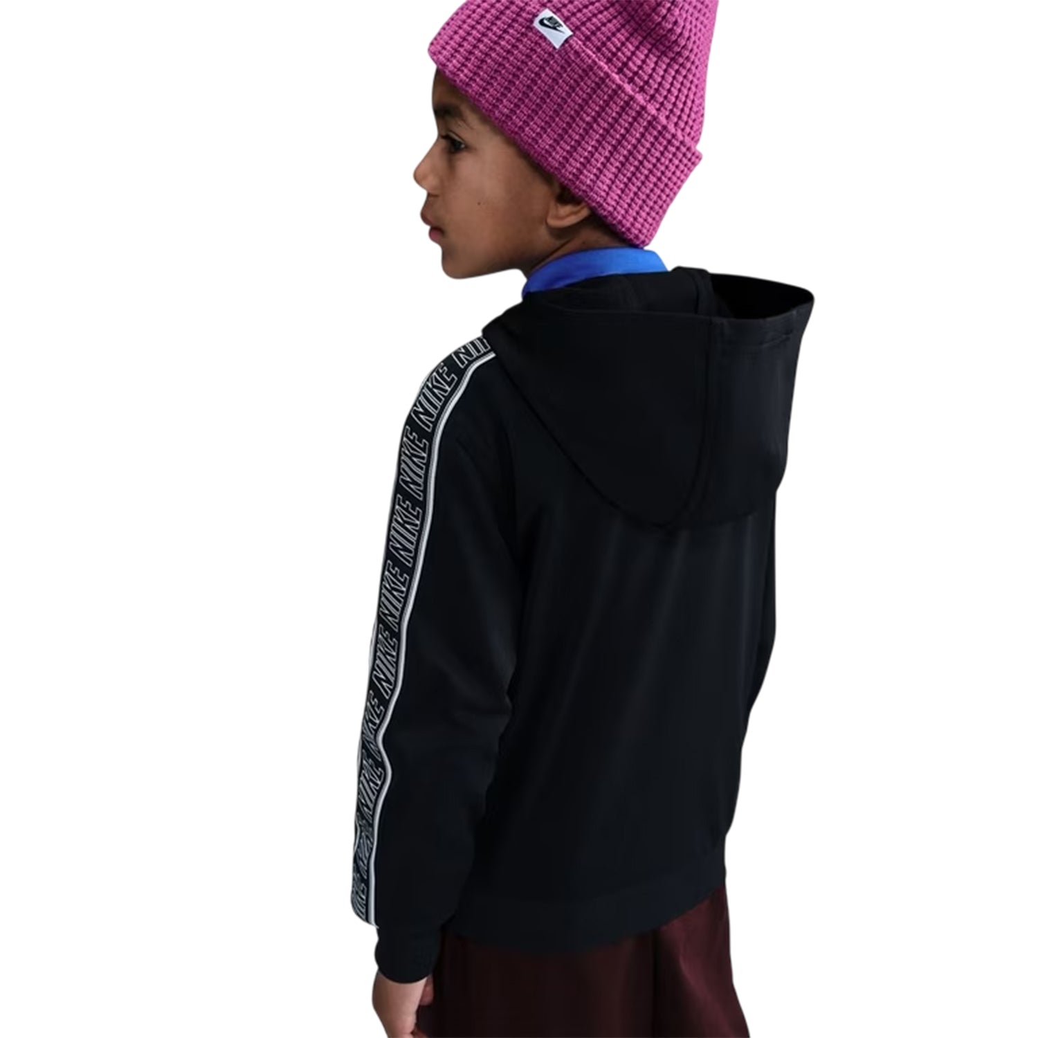 Black - Back - Nike Childrens-Kids Club Dri-FIT Hoodie