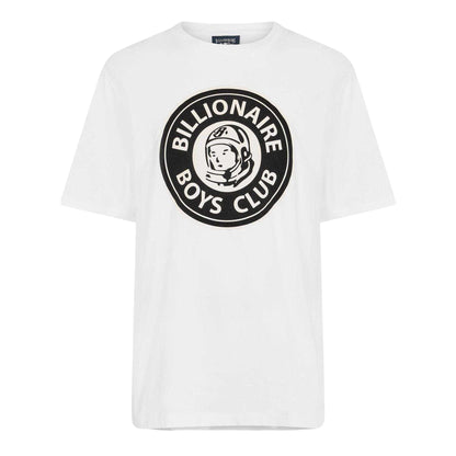 White - Front - Billionaire Boys Club Mens Logo Regular T-Shirt