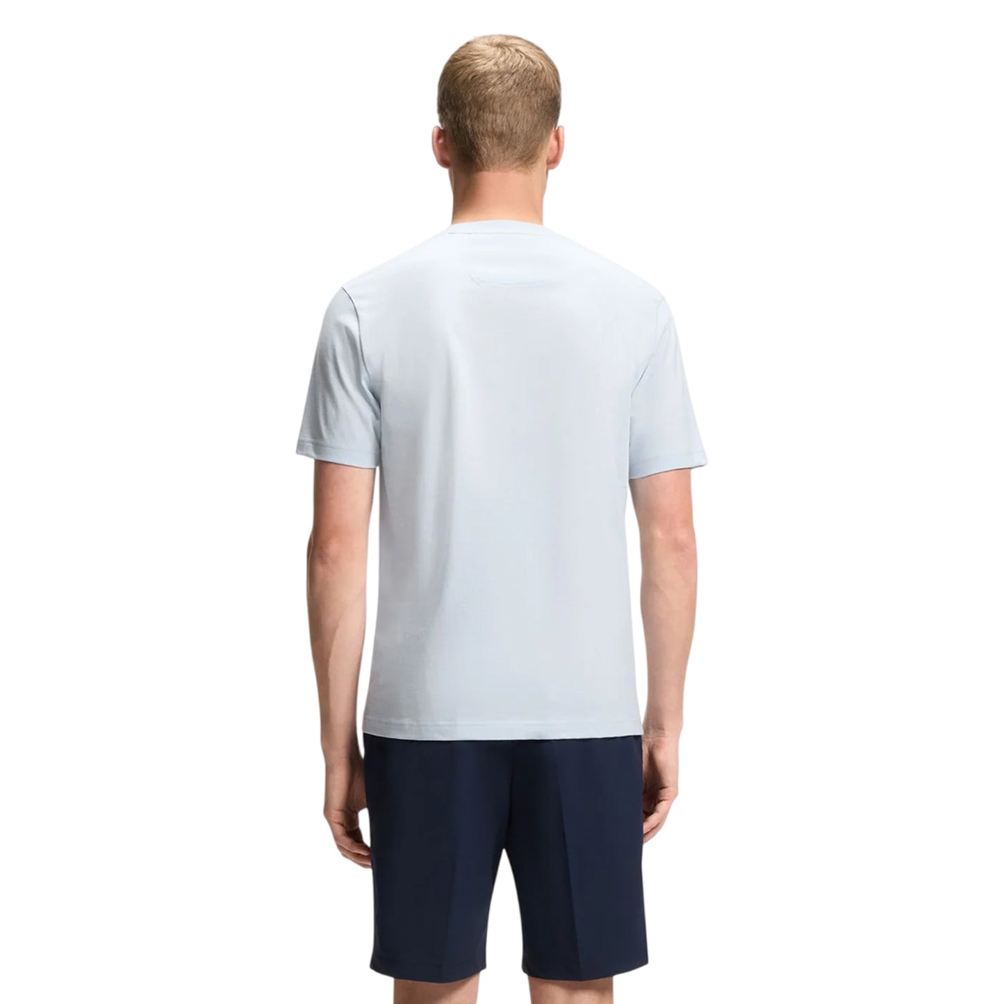 Open Blue - Back - Boss Mens Terrace Logo T-Shirt