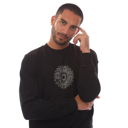 Black - Side - Diesel Mens S-Ginn-K41 Sweatshirt