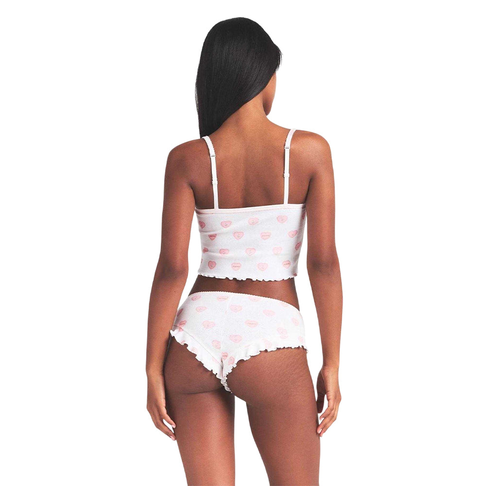 Snow White - Back - Skims Womens-Ladies Hearts Pointelle Pyjama Set