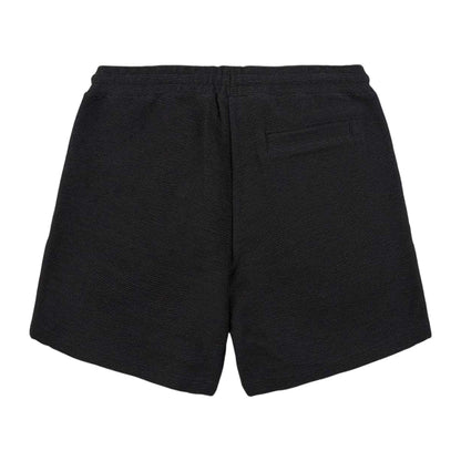 Black - Back - Prevu Mens Ottoman Woven Shorts