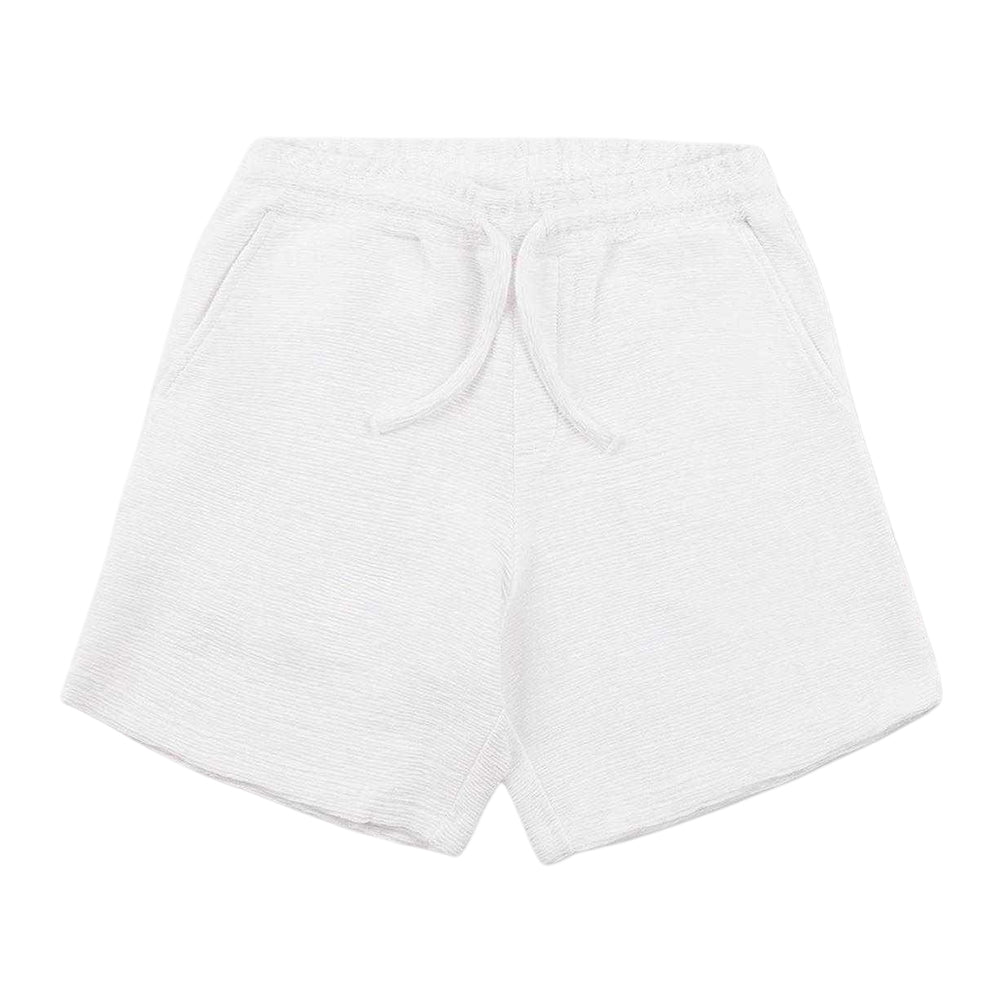 White - Front - Prevu Mens Ottoman Woven Shorts