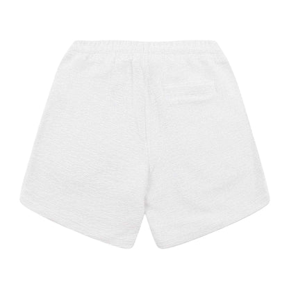White - Back - Prevu Mens Ottoman Woven Shorts