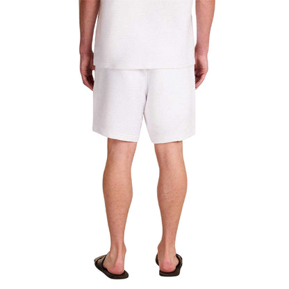 White - Lifestyle - Prevu Mens Ottoman Woven Shorts