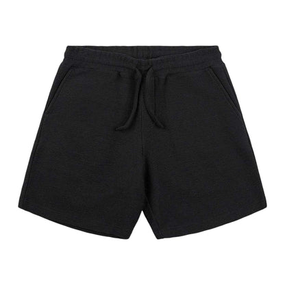 Black - Front - Prevu Mens Ottoman Woven Shorts