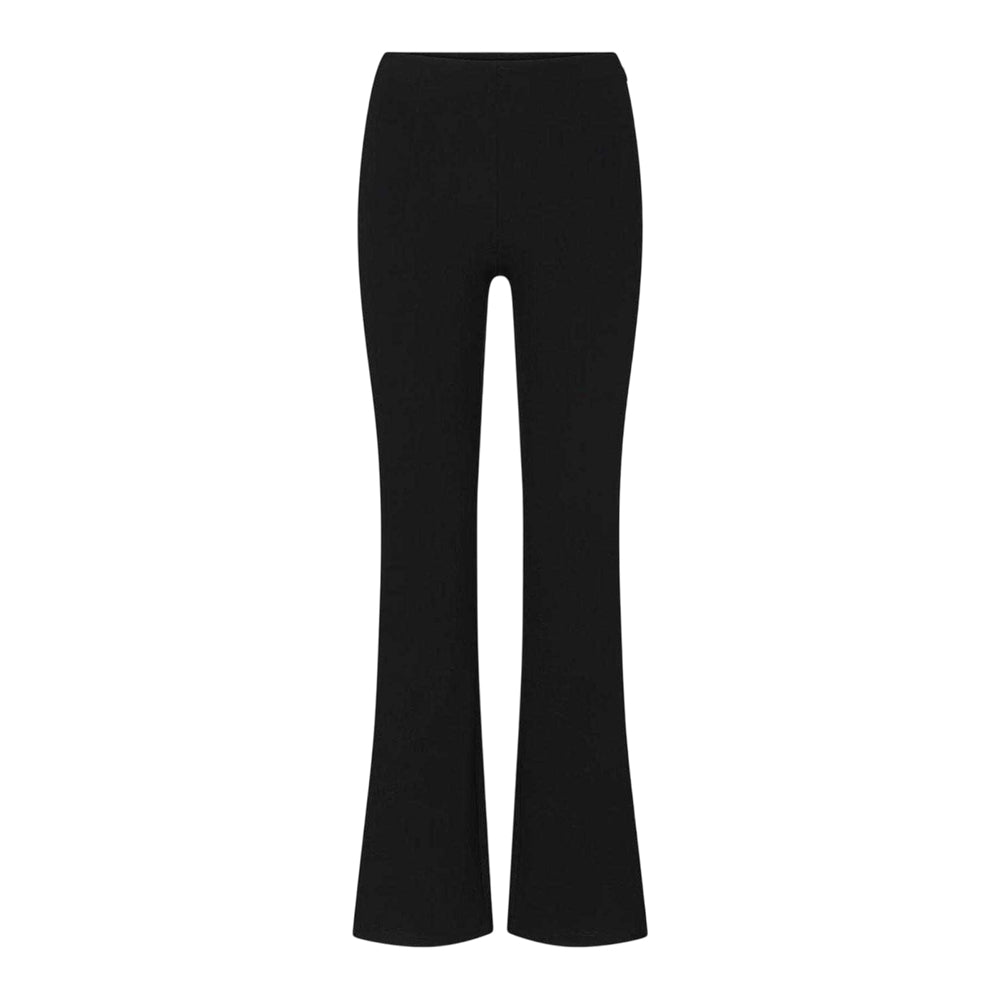 Obsidian Black - Front - Skims Womens-Ladies Essential Mid Rise Fitted And Flared Bell-Bottoms