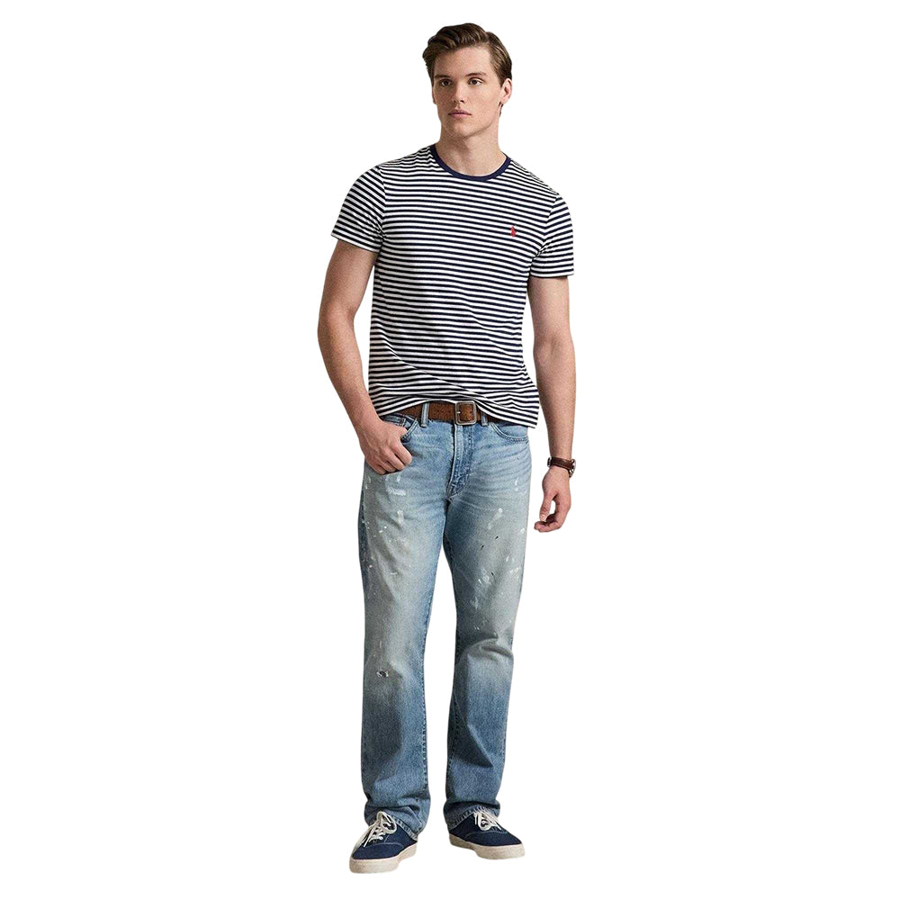 Navy - Lifestyle - Ralph Lauren Mens Striped T-Shirt