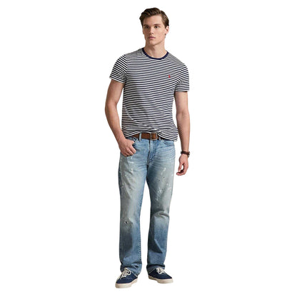 Navy - Lifestyle - Ralph Lauren Mens Striped T-Shirt