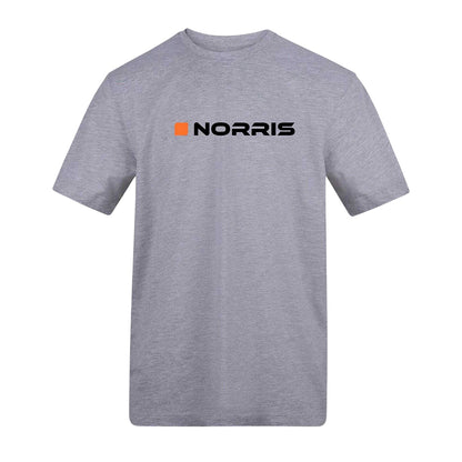 Grey - Front - AWD Mens Norris F1 T-Shirt