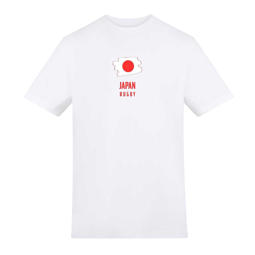 White - Front - AWD Mens Japan Rugby T-Shirt
