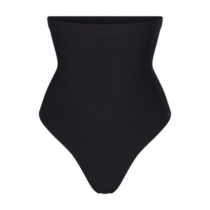 Onyx - Front - Skims Womens-Ladies Sculpting High Waist Thong