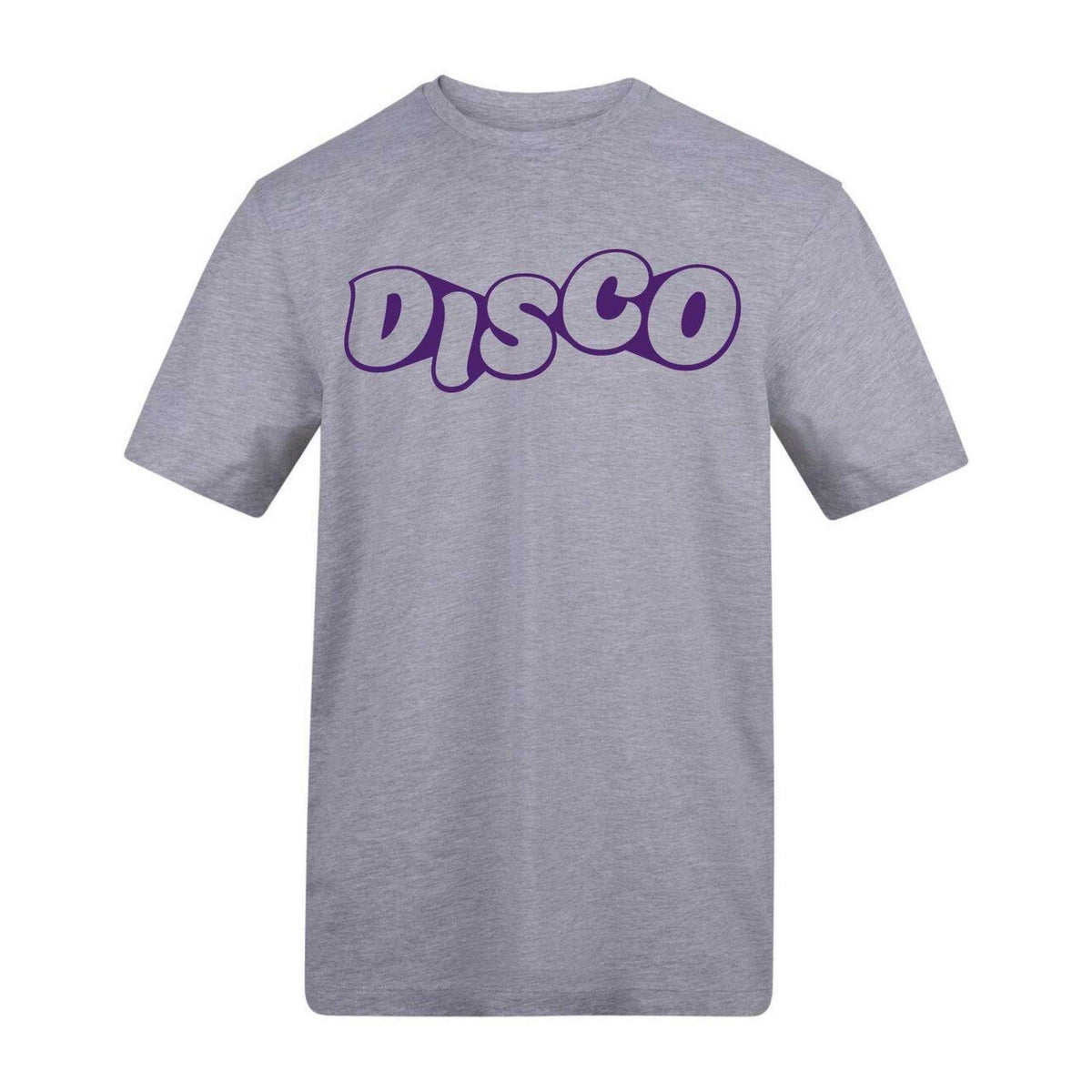Grey - Front - AWD Unisex Adult Disco T-Shirt