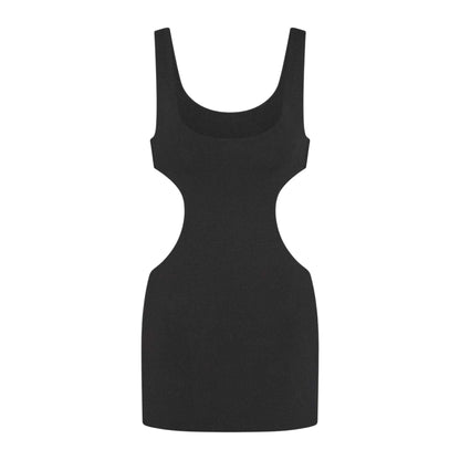 Soot Grey - Front - Skims Womens-Ladies Cut Out Mini Dress