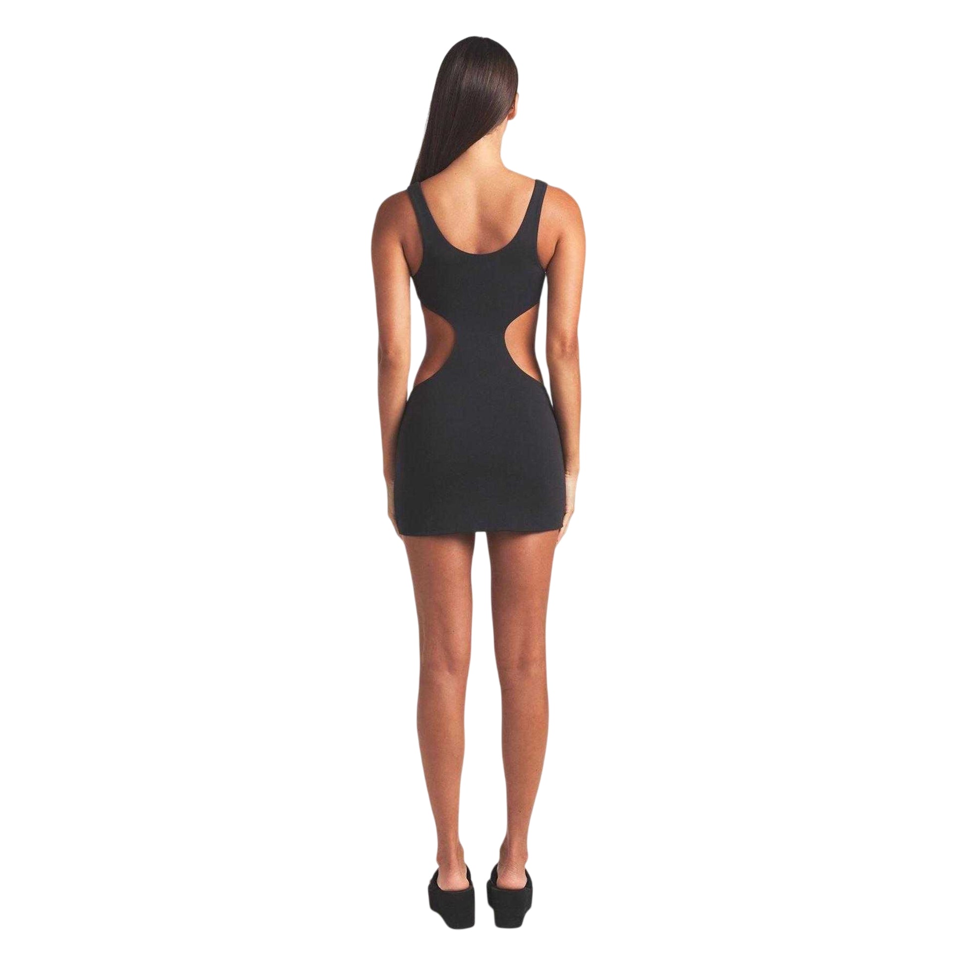 Soot Grey - Back - Skims Womens-Ladies Cut Out Mini Dress