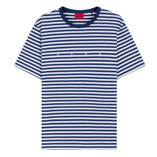 Blue-White - Front - Hugo Mens T-Shirt