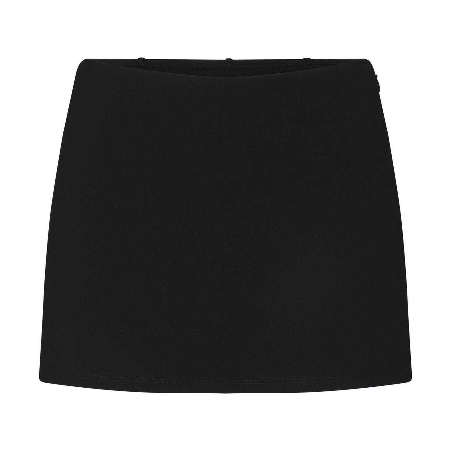 Obsidian Black - Front - Skims Womens-Ladies Essential Plain Skort
