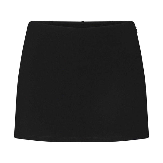 Obsidian Black - Front - Skims Womens-Ladies Essential Plain Skort