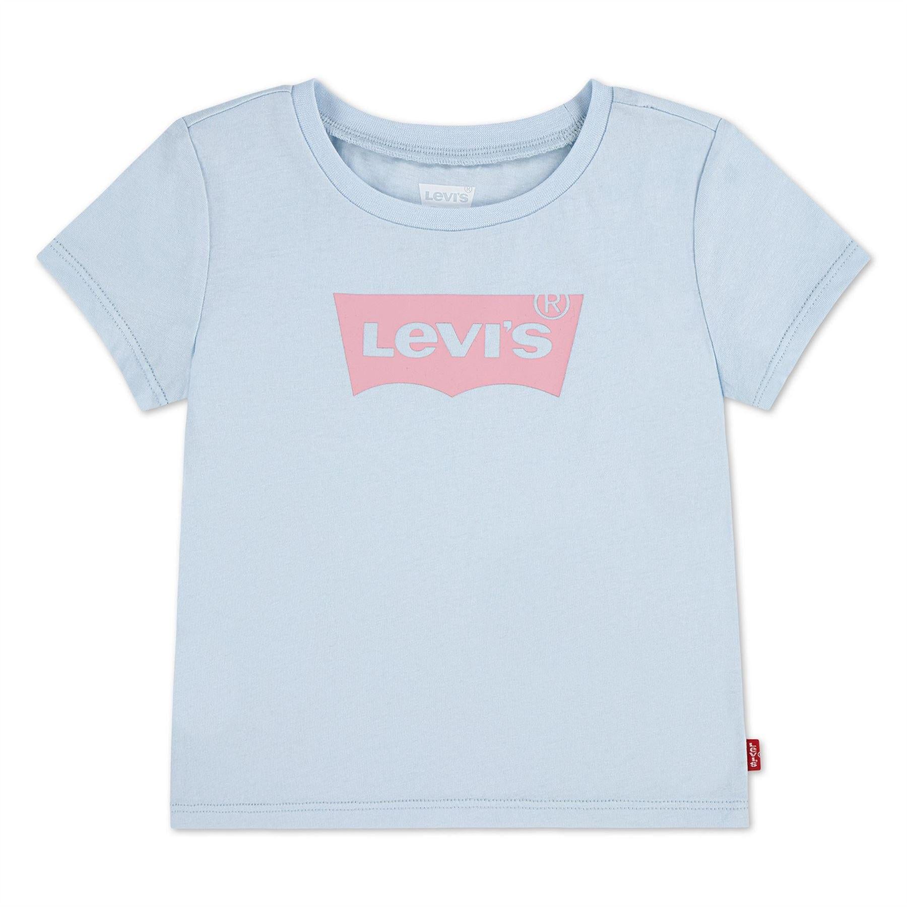 Blue - Front - Levis Childrens-Kids Batwing Logo T-Shirt