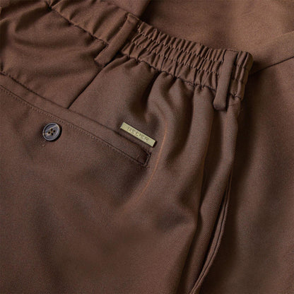 Brown - Side - Belier Mens Straight Leg Relaxed Fit Trousers