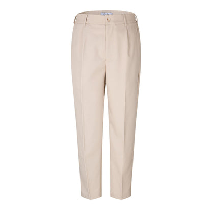 Light Beige - Front - Belier Mens Straight Leg Relaxed Fit Trousers