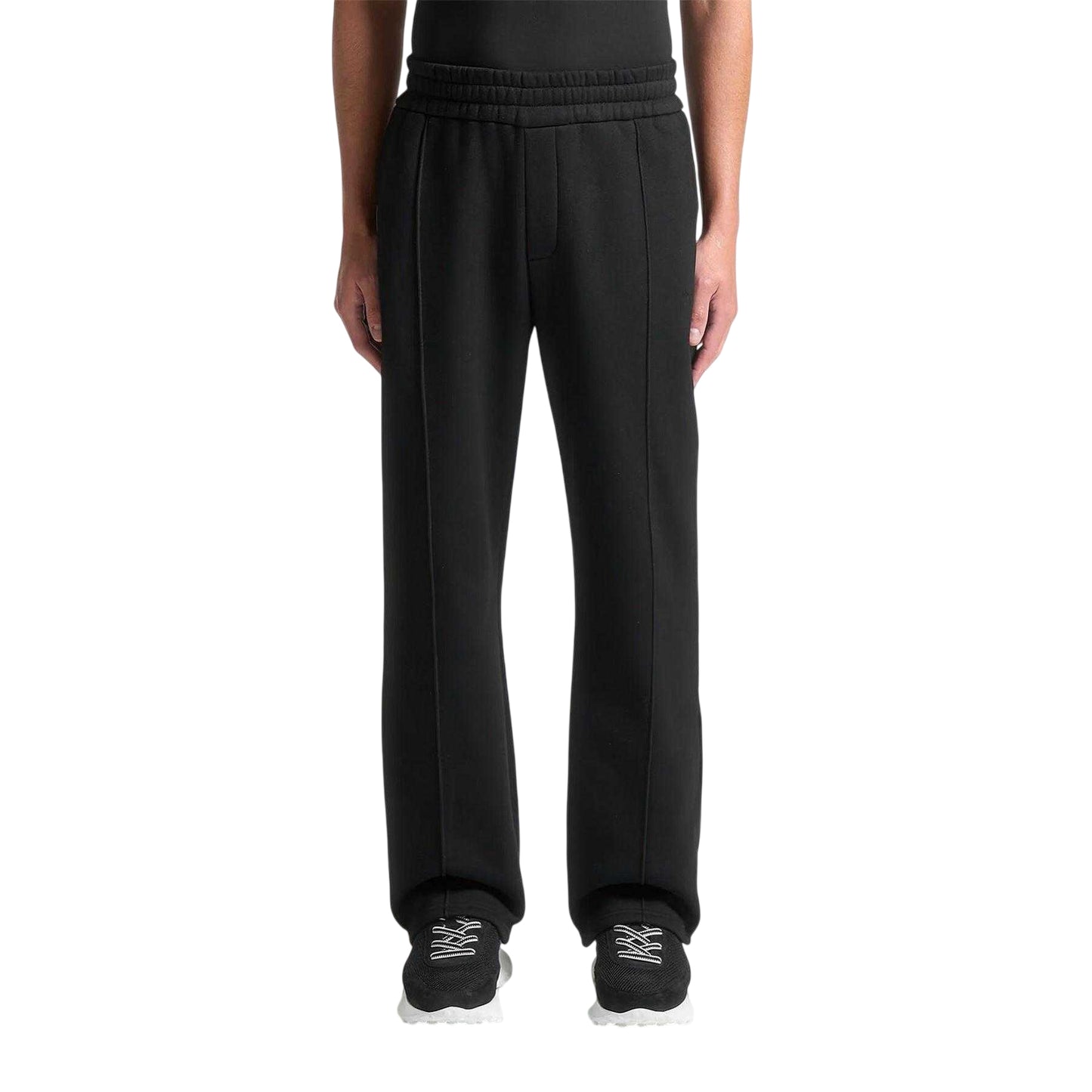 Black - Lifestyle - Maniere De Voir Mens Pintuck Relaxed Fit Joggers