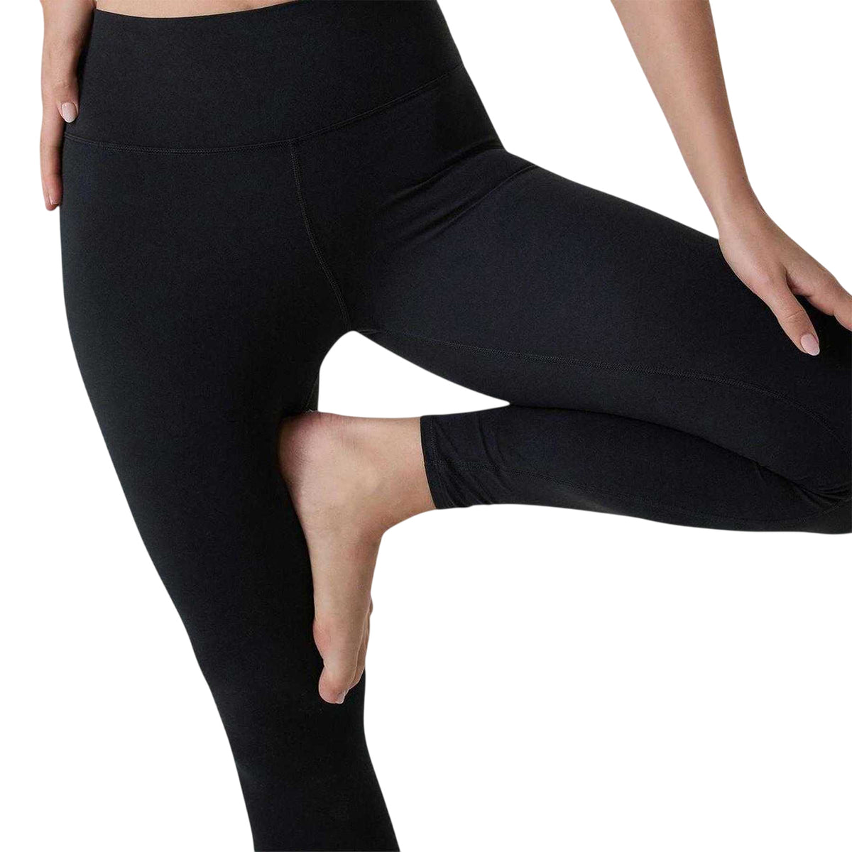 Black - Lifestyle - Vuori Womens-Ladies Plain High Waist Leggings