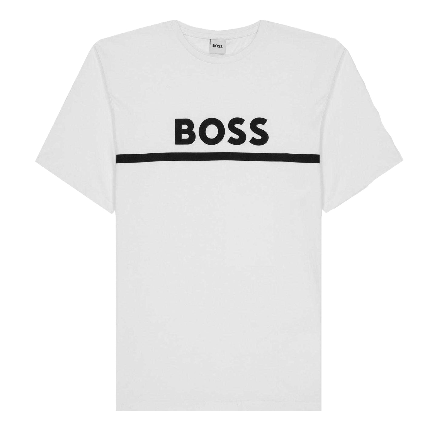 White - Front - Boss Childrens-Kids Logo T-Shirt