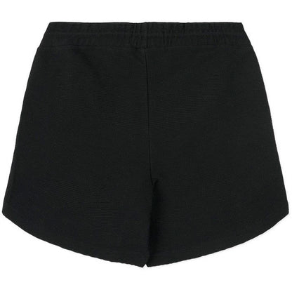 Black - Back - Prevu Mens Ottoman Textured Shorts