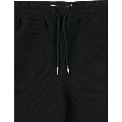 Black - Side - Prevu Mens Ottoman Textured Shorts