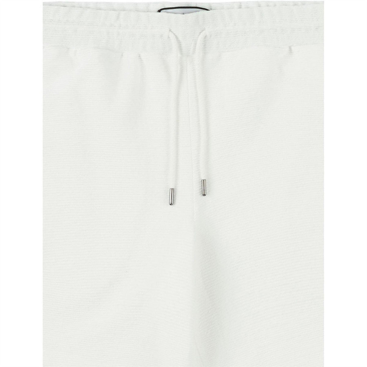 White - Side - Prevu Mens Ottoman Textured Shorts