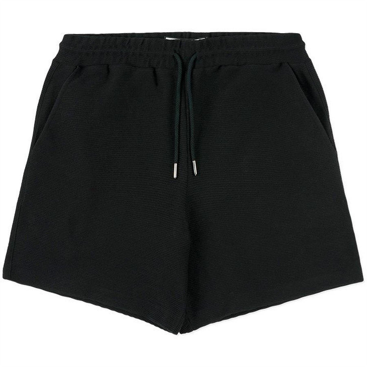 Black - Front - Prevu Mens Ottoman Textured Shorts