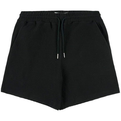 Black - Front - Prevu Mens Ottoman Textured Shorts