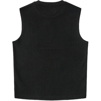 Black - Back - Prevu Mens Ottoman Sleeveless Tank Top