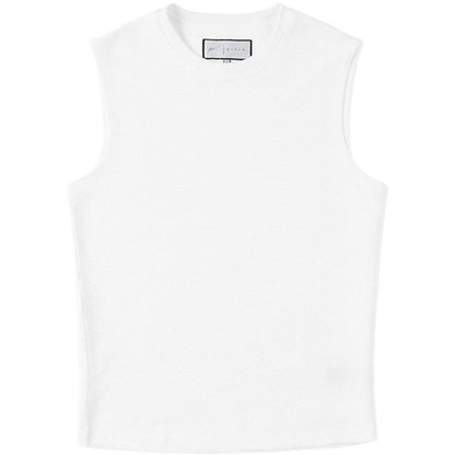 White - Front - Prevu Mens Ottoman Sleeveless Tank Top