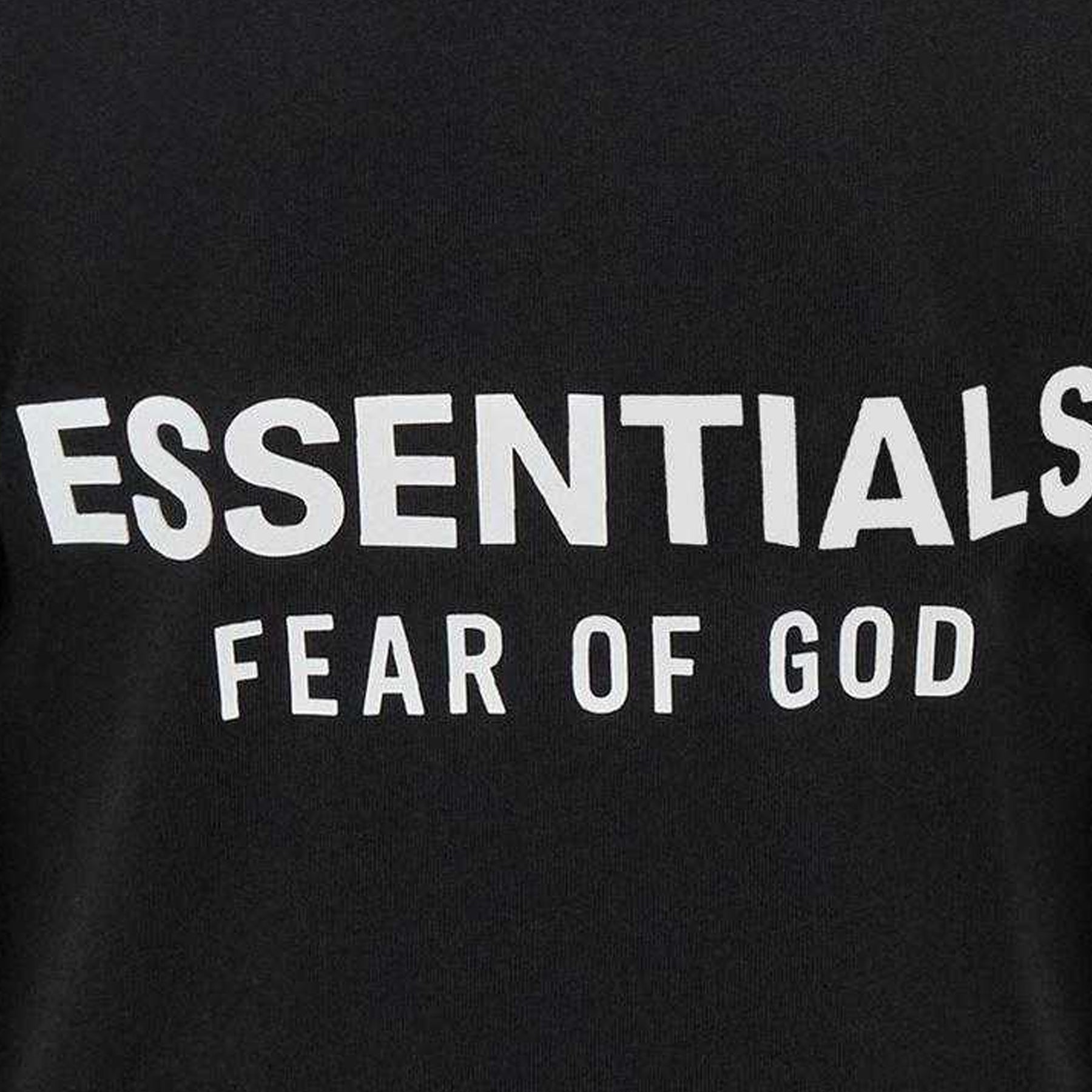 Black - Side - Fear Of God Essentials Womens-Ladies Back Print T-Shirt