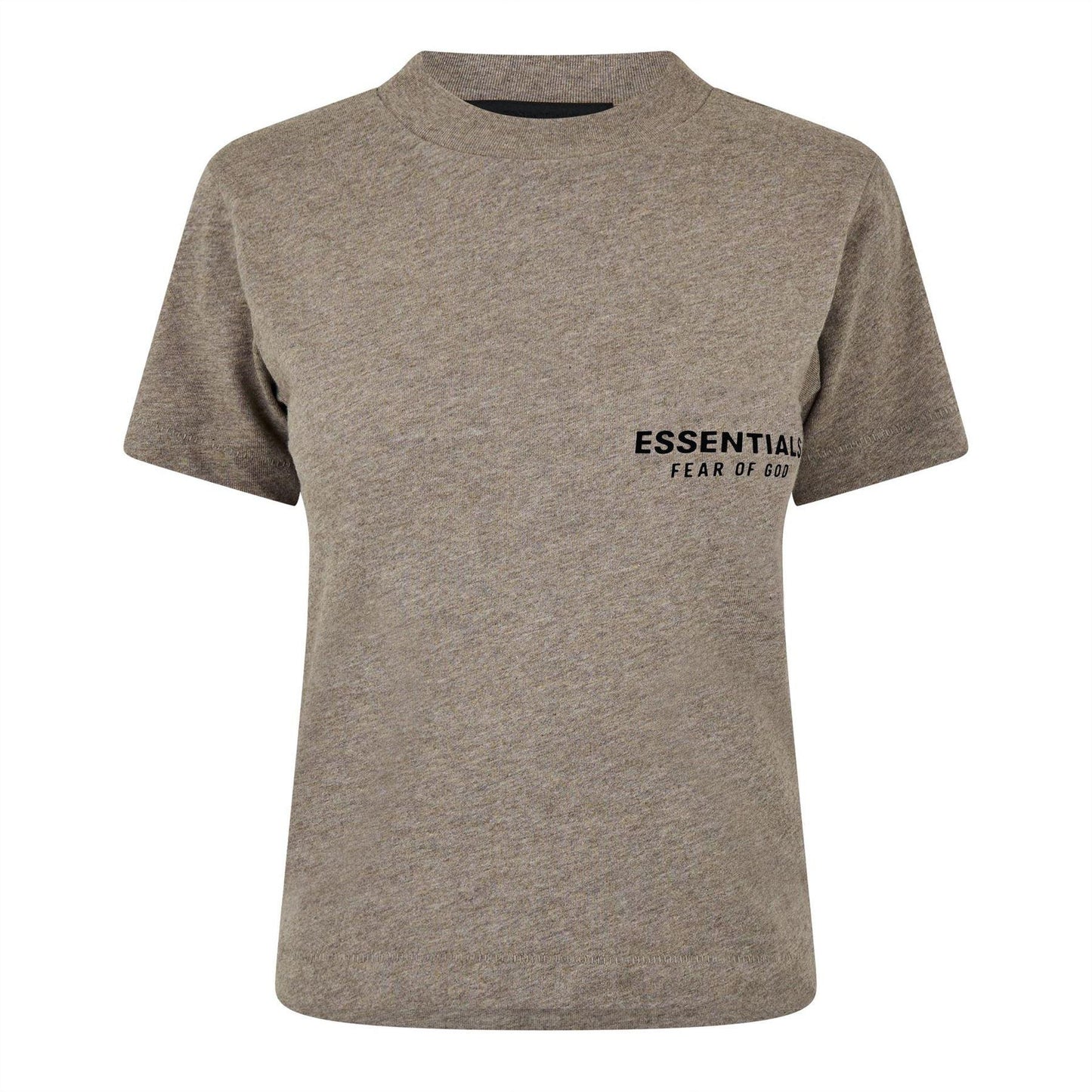 Heather Grey - Front - Fear Of God Essentials Womens-Ladies Back Print T-Shirt