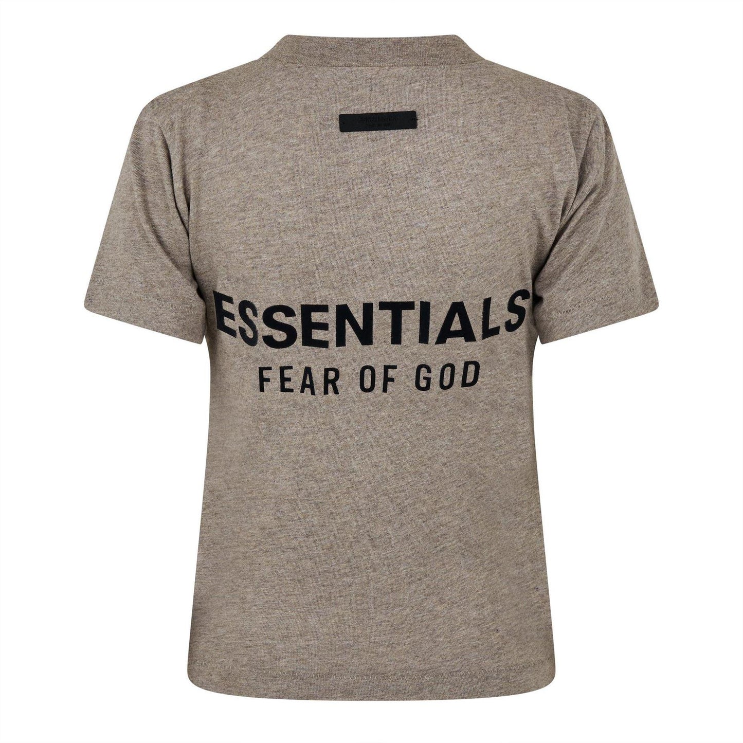 Heather Grey - Back - Fear Of God Essentials Womens-Ladies Back Print T-Shirt