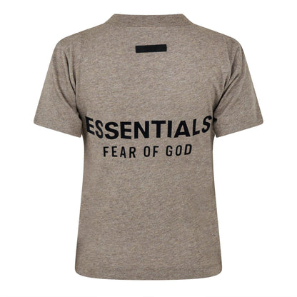 Heather Grey - Back - Fear Of God Essentials Womens-Ladies Back Print T-Shirt