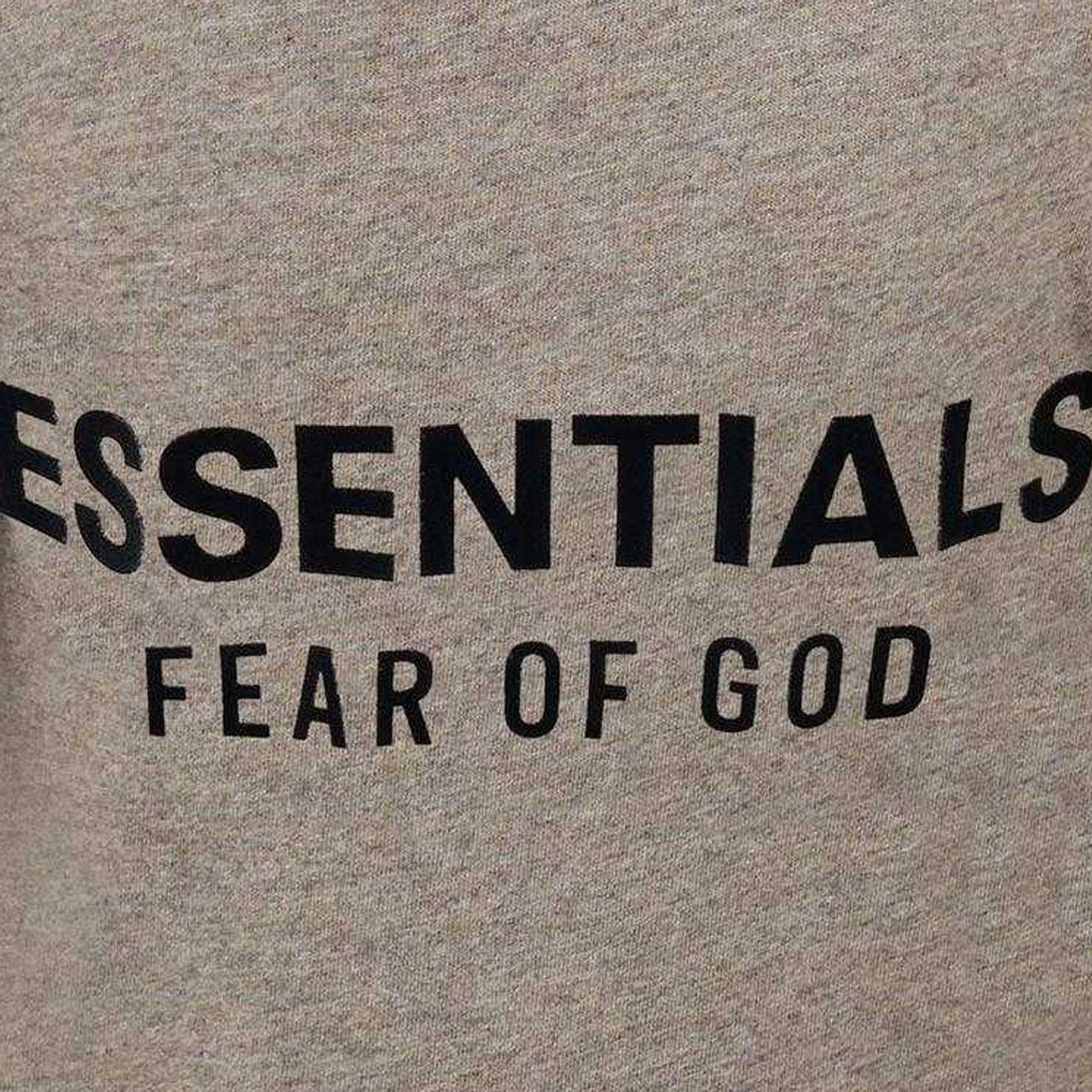 Heather Grey - Side - Fear Of God Essentials Womens-Ladies Back Print T-Shirt