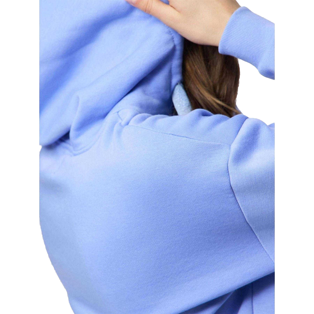 Hydrangea - Side - Pieces Womens-Ladies Chilli Plain Long-Sleeved Hoodie