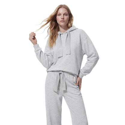 Light Grey - Lifestyle - Pieces Womens-Ladies Chilli Plain Long-Sleeved Hoodie
