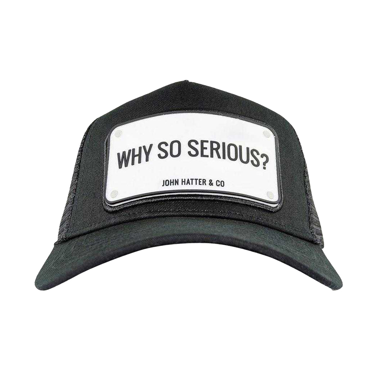 Black - Side - John Hatter Mens Why So Serious? Snapback Cap