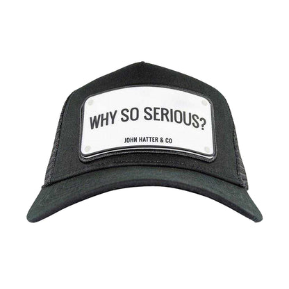 Black - Side - John Hatter Mens Why So Serious? Snapback Cap